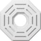 Ekena Millwork Westin Architectural Grade PVC Contemporary Ceiling Medallion, 10"OD x 3"ID x 4"C x 1"P CMP10WN-03000 - alternate 1